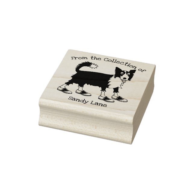 Jett the Border Collie Gummistempel (Stempel)