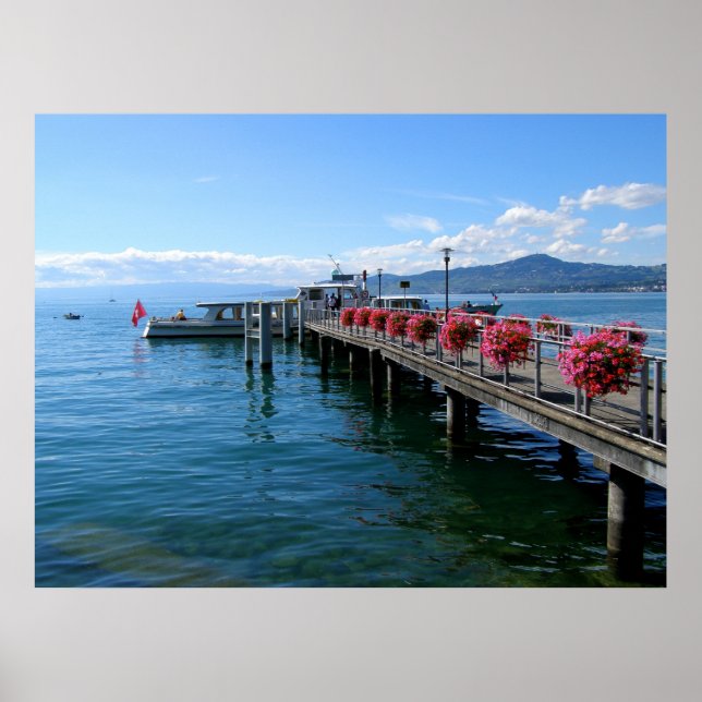Jetty am Genfersee Poster (Vorne)