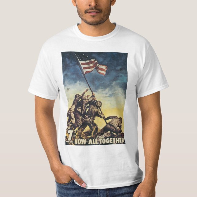 Jetzt alles zusammen - Iwo Jima T-Shirt (Vorderseite)