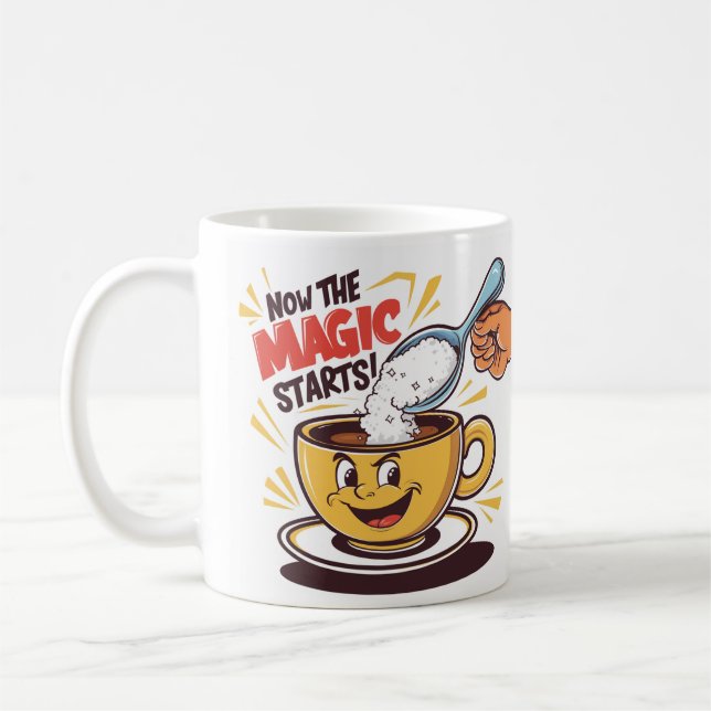Jetzt beginnt die Magie Kaffeetasse (Links)