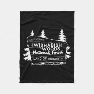 Jetzt betrete ich den Wishabish Woods Nationalfors Fleecedecke