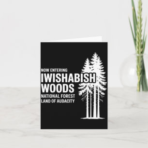 Jetzt betritt man I Wishabish Woods Nationalforst Karte