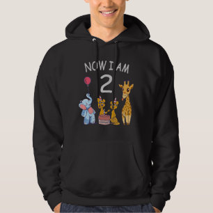 Jetzt bin ich 2 Jahre alt 2. Geburtstag im Zoo Hoodie