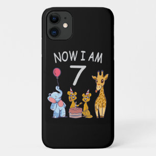 Jetzt bin ich 7 Jahre alt 7. Geburtstag im Zoo Case-Mate iPhone Hülle