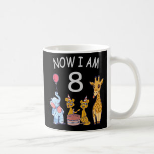 Jetzt bin ich 8 Jahre alt 8. Geburtstag im Zoo Kaffeetasse