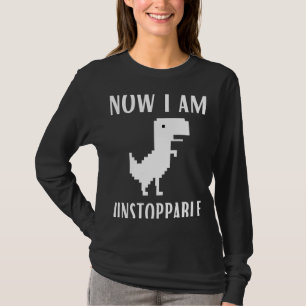 Jetzt bin ich unaufhaltsam Dinosaur Rex Spiel Web- T-Shirt