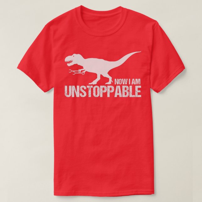 Jetzt bin ich unaufhaltsam Funny TRex Claw Grabber T-Shirt (Design vorne)