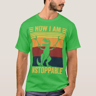 Jetzt bin ich unaufhaltsam Retro Style TRex Dinosa T-Shirt
