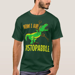 Jetzt bin ich unaufhaltsam Trex Dinosaurier Retro  T-Shirt