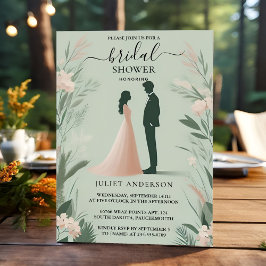 Jetzt blush Peach Minze Moss Sage Green Brautparty Einladung