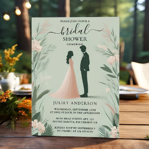 Jetzt blush Peach Minze Moss Sage Green Brautparty Einladung