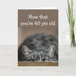 Jetzt, da Sie 60 Jahre alt sind, können Sie sich d Karte