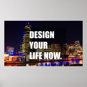 Jetzt dein Leben gestalten Poster