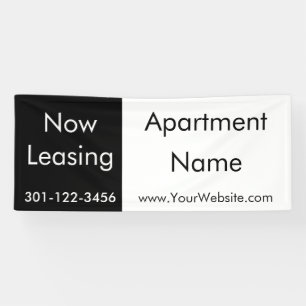 Jetzt den Namen des Schwarz-Weiß-Appartements leas Banner