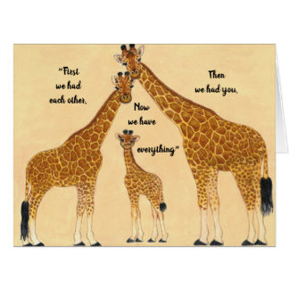 Jetzt haben wir alles, was Giraffen Familie