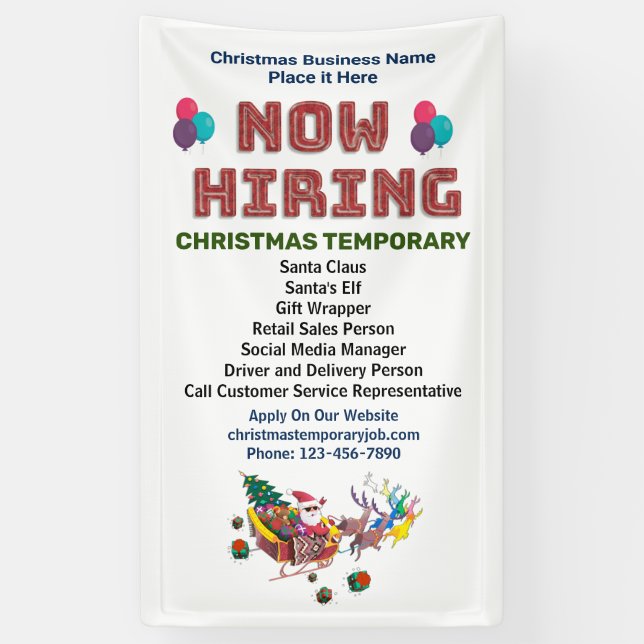 Jetzt Hilfe einstellen Gewollt Weihnachten für Unt Banner (Vertikal)