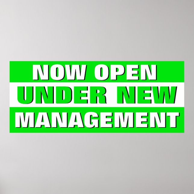 Jetzt im Rahmen des neuen Managements für kleine U Poster (Vorne)