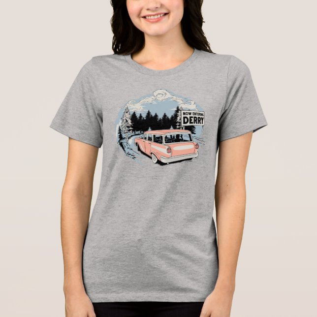 Jetzt in Derry einsteigen Tri-Blend Shirt (Vorderseite)