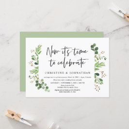 Jetzt ist es an der Zeit zu feiern, Hochzeit Einladung