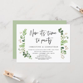 Jetzt ist es Zeit zum Party, Hochzeitsfeier-Party Einladung