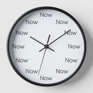 Jetzt ist Zen™ Achtsamkeit Taoistischer Buddhist Uhr