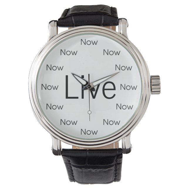 Jetzt ist Zen™ live für jetzt Armbanduhr (Vorderseite)