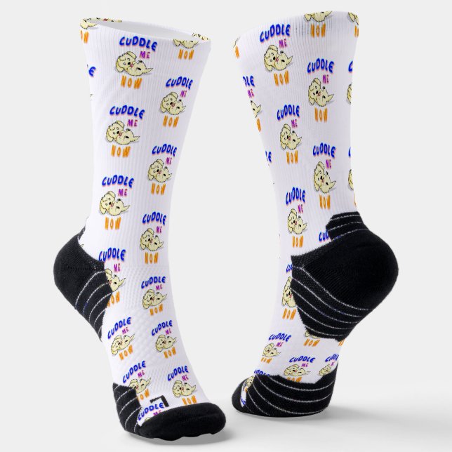 Jetzt knuddeln socken (Gewinkelt)