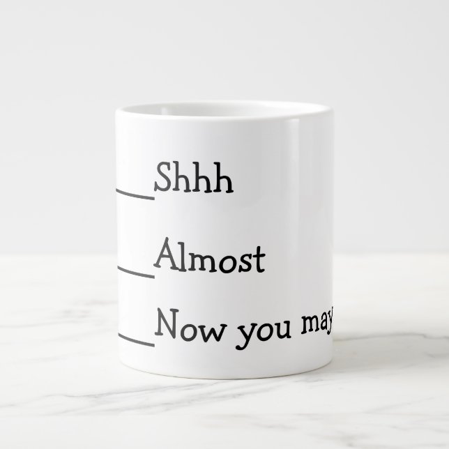 Jetzt könnt ihr lustiges Meme sprechen Jumbo-Tasse (Vorderseite)