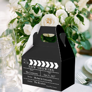 Jetzt laufende Filmklappe Hochzeitsgunst  Geschenkschachtel