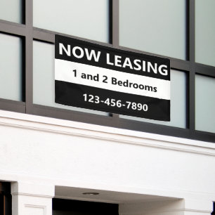 Jetzt Miete von Schwarz-Weiß-Apartments Banner