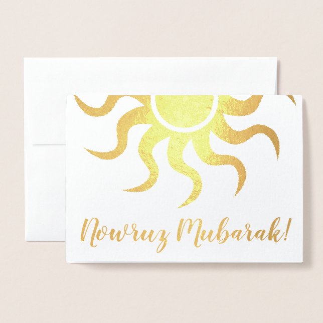 Jetzt Mubarak! Goldfolie Folienkarte (Vorderseite mit Umschlag)