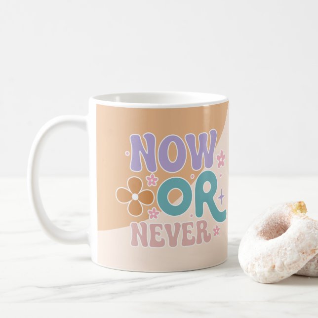 Jetzt oder nie | Inspirationsangebot Kaffeetasse (Mit Donut)