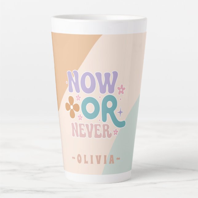 Jetzt oder nie | Inspirationsangebot Milchtasse (Vorderseite)