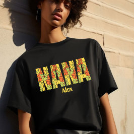 jetzt Oma Nana Kindermädchen Mimi Gigi floral Tri-Blend Shirt