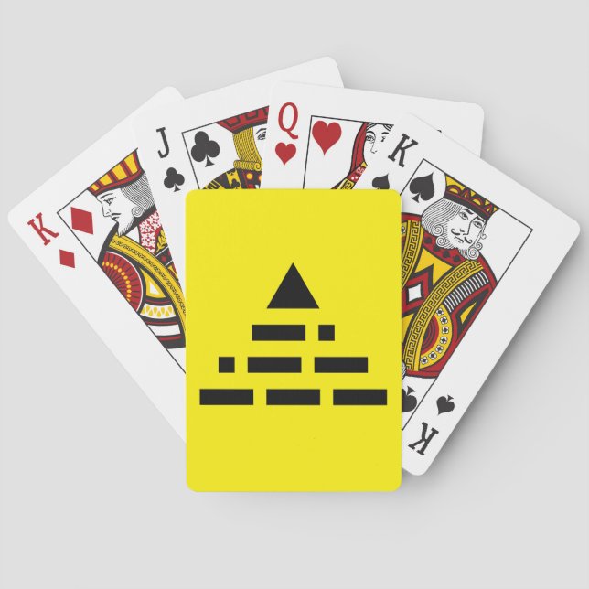 JETZT Pyramide (Morsealphabet) Spielkarten (Rückseite)
