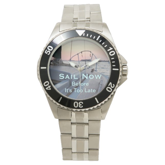 Jetzt segeln - beobachten armbanduhr (Vorderseite)