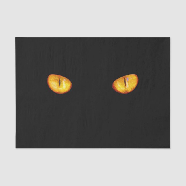 Jetzt sieht er dich schwarze Katze Seidenpapier (Vorderseite)