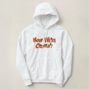 Jetzt sind wir keks bestickter hoodie