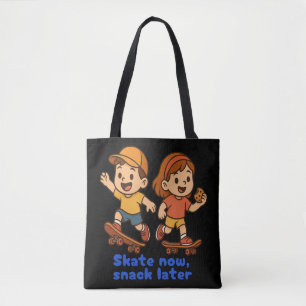 Jetzt skaten, später snacken tasche