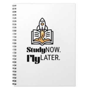 Jetzt Studieren, Später Fliegen – Studentische Mot Notizblock