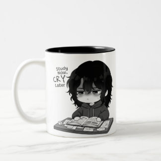 Jetzt studieren, später weinen - Nachvollziehbare Zweifarbige Tasse