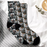 Jetzt und dann Liebe zwei Fotos Jahrestag Socken<br><div class="desc">Passen Sie diese ab und zu Liebe Geschichte zwei Foto Jubiläum Geschenk Idee, um eines Ihrer Lieblings-Menschen zu feiern. Dieses personalisierte Geschenk macht Geburtstagsgeschenk oder Weihnachtsgeschenk. Ein tolles Geschenk für Ehemann, Ehefrau, Freundin, Freund, Ehemann, Partnerin. Familie und Freunde werden diese Liebe jetzt und dann Liebe Geschichte zwei Foto Jubiläum Geschenk...</div>