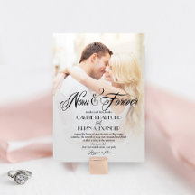 Jetzt und für immer Foto Hochzeitseinladungen