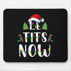 Jetzt Weihnachten lassen es schneebedeckt Spaß Par Mousepad