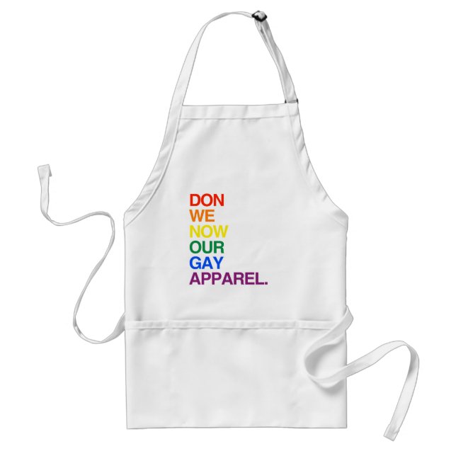 JETZT WIR DON UNSER HOMOSEXUELLES KLEID - .PNG SCHÜRZE (Vorne)