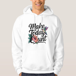 Jetzt zählen - Hoodie - Motivierend Zitat