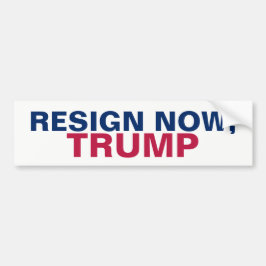 Jetzt zurücktreten, der Trump-Widerstand Autoaufkleber