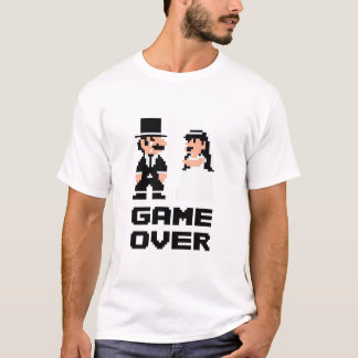 Jeu au-dessus de rétro T-shirt de jeu de mariage
