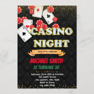 Jeu Casino nuit adulte invitation à la douche d'an