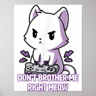 Jeu Cat Meow | Poster drôle de chat